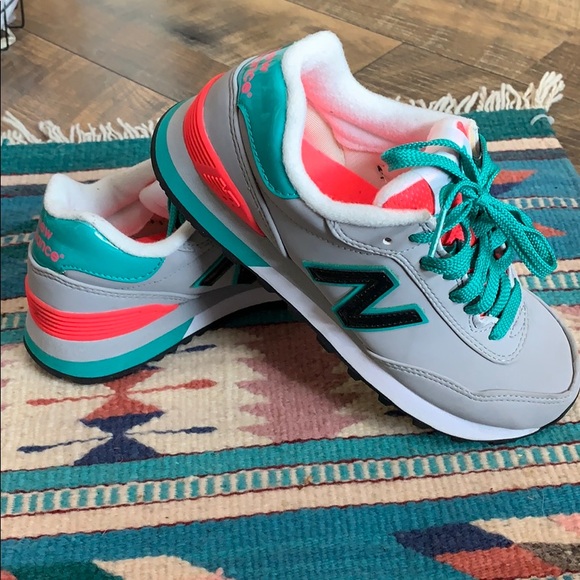 New Balance Shoes - New Balance - size 5, GUC, teal and grey